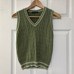 Brandy Melville Sage Green Sweater Vest
